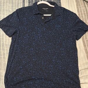 Calvin Klein Blue Polo Shirt with Classic Design
